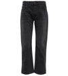 The Row Goldin Low-rise Kick-flare Cropped Jeans In Black