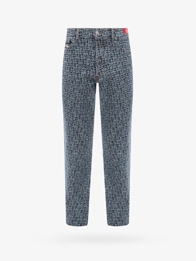 Diesel 1995 Logo-print Jeans In Blue