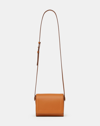 Lafayette 148 Calfskin Leather & Suede Saddle Bag—mini-copper-one