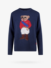 Polo Ralph Lauren Polo Bear Intarsia-knit Jumper In Blue