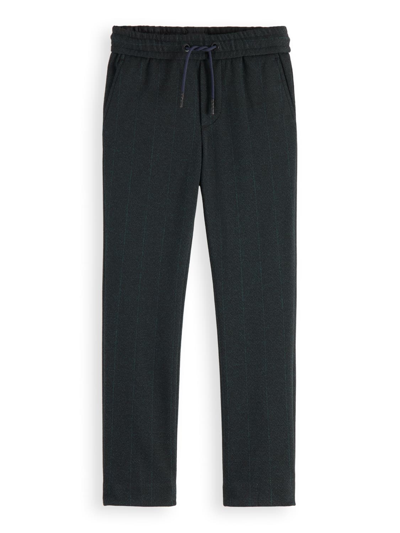 Scotch & Soda Boys Slim Fit Knit Pants - Big Kid In Black