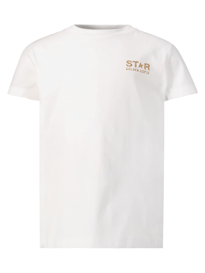 Golden Goose Kids T-shirt For Girls In White