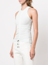 DION LEE DION LEE WOMEN SHEER GATHER FRONT TANK
