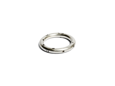 Werkstatt:münchen Werkstatt Munchen Ring Round Faith Love Hope M1203 Fl In Silver