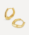 Dinny Hall 22ct Gold Plated Vermeil Silver Thalassa Small And Chunky Faceted Huggie Hoop Earrings In Gold