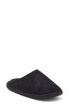 Nordstrom Rack Brock Faux Fur Lined Scuff Slipper In Black