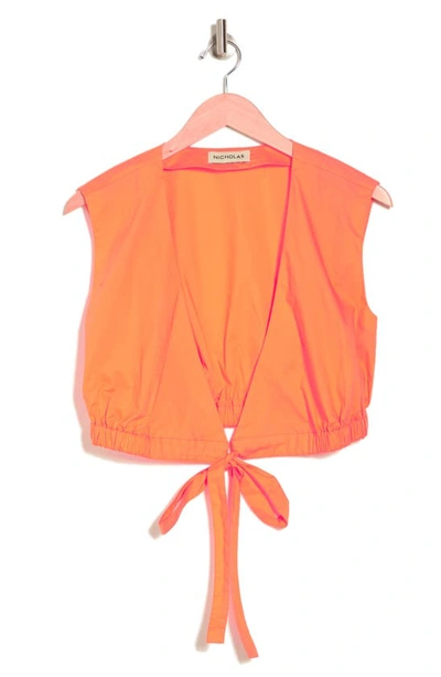 Nicholas Tarla Tie Hem Top In Wallflower