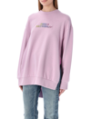 Stella Mccartney Purple High Frequency Gel Logo Sweatshirt In Orchid