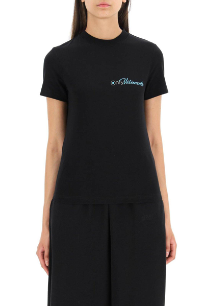 Vetements Only Logo-print Short-sleeve T-shirt In Nero