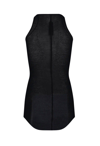 Rick Owens Ribbed Knitted Tank Top In Black