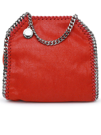 Stella Mccartney Red Falabella Tiny Tote Bag In Rust