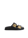 VALENTINO GARAVANI ONE STUD SLIDERS IN CALFSKIN