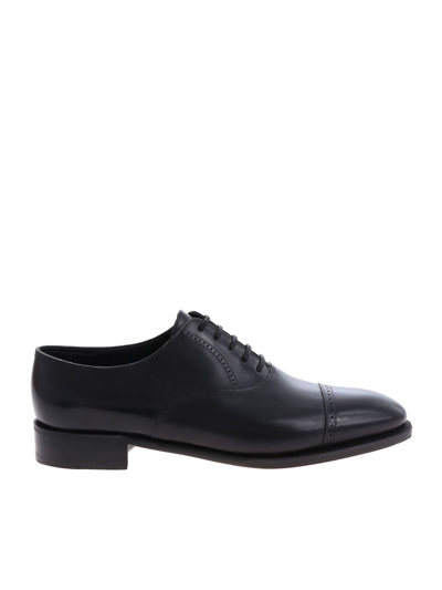 John Lobb Philip Ii Oxford Shoes In Black In Negro