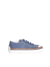 Tod's Sneakers In Hammered Leather In Blue