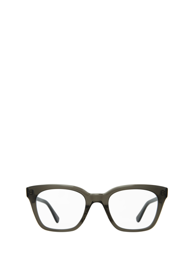 Garrett Leight El Rey Black Glass Unisex Eyeglasses