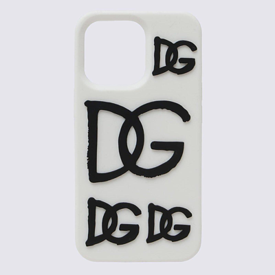 Dolce & Gabbana Iphone 13 Pro Max Protective Case In White