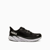 Hoka Mesh Upper Clifton 9 Sneakers In Bwh Black White