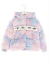 Chiara Ferragni Cloud Printed Nylon Puffer Jacket In Multicolor