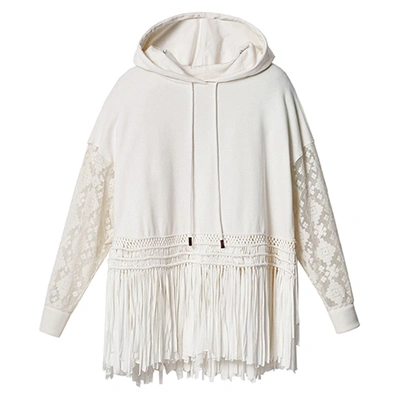 Pre-owned Desigual Women's Tulum Hoodie Sweatshirt Pn: 22swsk03