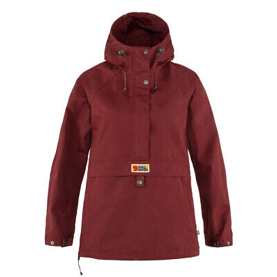 Pre-owned Fjall Raven Fjallraven Womens Vardag Anorak Bordeaux Red - Sale