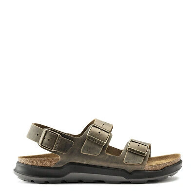 Pre-owned Birkenstock Milano Ct Regular Sandal Faded Khaki - Sale