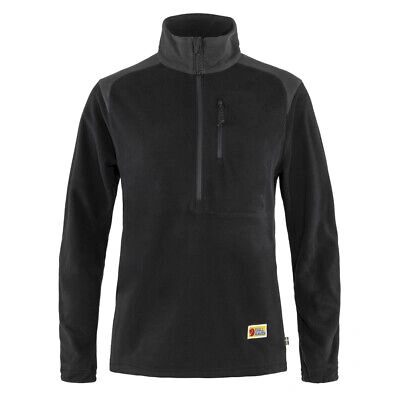 Pre-owned Fjall Raven Fjallraven Womens Vardag Lite Fleece Black / Dark Grey - Sale