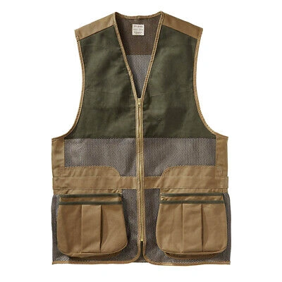 Pre-owned Filson Light Shooting Waistcoat Dark Tan - Sale