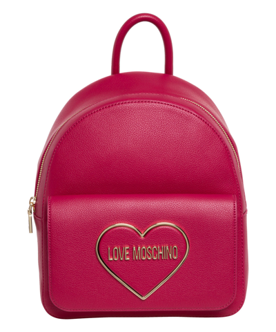 Pre-owned Moschino Love  Backpack Women Jc4140pp1flr0604 Fuchsia Lined Interior Medium