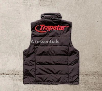 Pre-owned Trapstar Hyperdrive Gilet Black/red Brand ✅ (all Sizes Xs,s,m,l,xl)