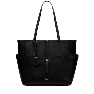 Pre-owned Radley Abingdon Road Large Zip-top Shoulder Bag Black Osfa Osfa Women's/ladies