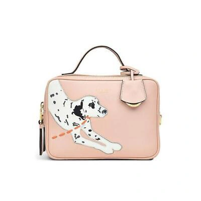 Pre-owned Radley And Friends Small Ziptop Crossbody Prairie Pink Small Small