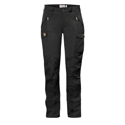 Pre-owned Fjall Raven Fjallraven Womens Nikka Trousers Curved Black - Sale
