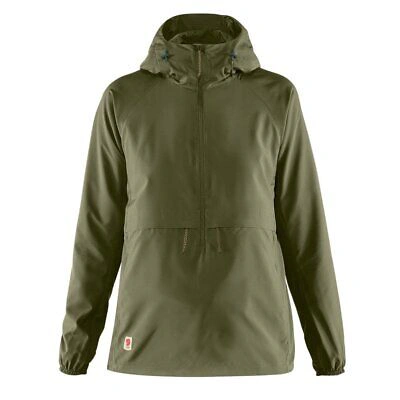 Pre-owned Fjall Raven Fjallraven Womens High Coast Lite Anorak Green - Sale