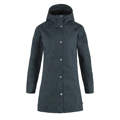 Pre-owned Fjall Raven Fjallraven Womens Karla Hydratic Jacket Dark Navy - Sale