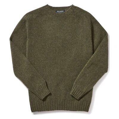 Pre-owned Filson 4gg Crewneck Jumper Loden Olive - Sale