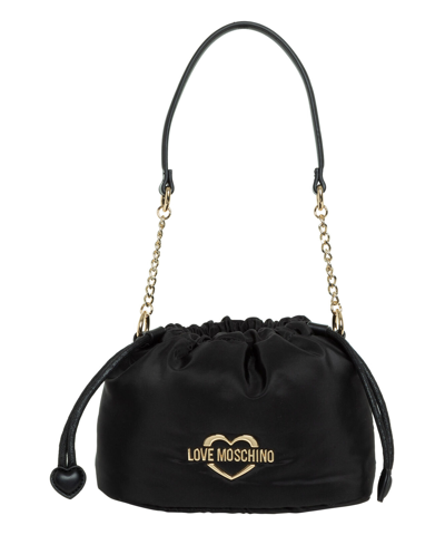 Pre-owned Moschino Love  Handbags Women Jc4057pp1fle100a Black Small Lined Interior Bag