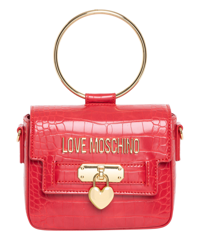 Pre-owned Moschino Love  Handbags Women Jc4072pp1flf0500 Red Small Lined Interior Bag Tote
