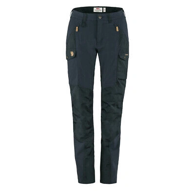 Pre-owned Fjall Raven Fjallraven Womens Nikka Trousers Curved Dark Navy - Sale