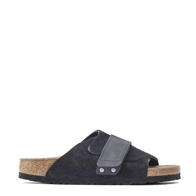 Pre-owned Birkenstock Kyoto Vl/nu Reg Sandal Midnight - Sale