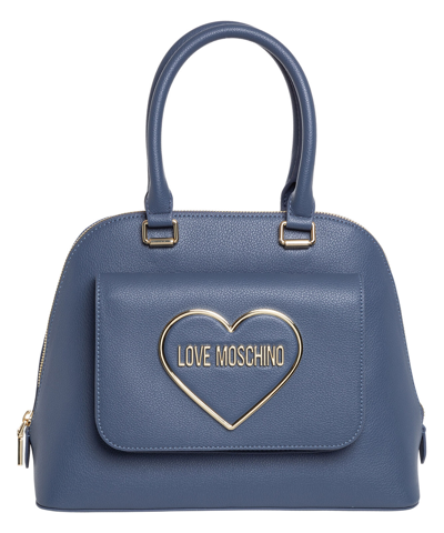 Pre-owned Moschino Love  Handbags Women Jc4143pp1flr0707 Denim Medium Lined Interior Bag