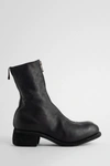 Guidi Rear-zip Horse Leather Boots In Black