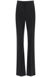 Alexander Mcqueen High-waisted Tailored Wool Trousers In Black