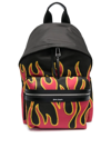 Palm Angels Flames Print Backpack In Rot