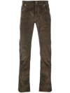 Jacob Cohen Nick Corduroy Five-pocket Trousers In Grün