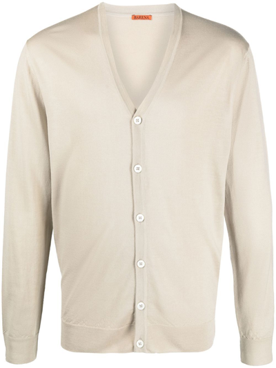 Barena Venezia ‘calanca' Button Front Lightweight Knitted Cardigan In Neutral