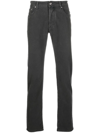 Jacob Cohen Mid-rise Slim-fit Jeans In Grau