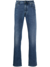 Jacob Cohen Mid-rise Straight Leg Jeans In 338d