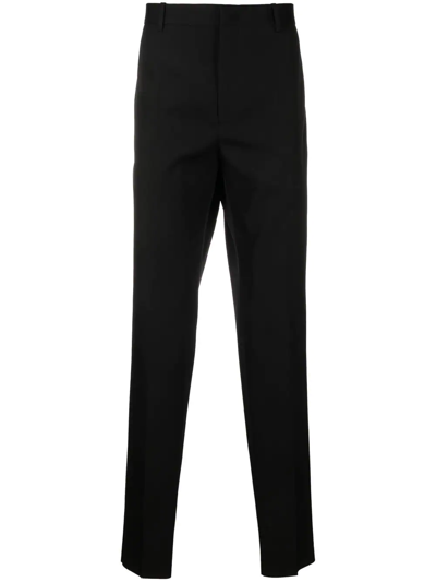 Jil Sander Straight-leg Wool Trousers In Blue