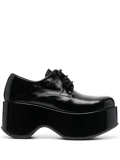 Paloma Barceló Benno Leather Lace-up Shoes In Black