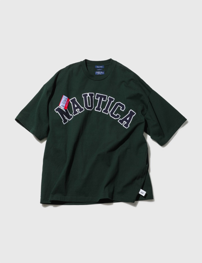 Nautica Jp "too Heavy" Arch Logo T-shirt -hbx Ltd- In Green